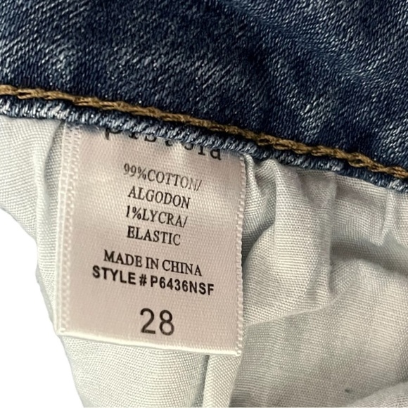 Pistola Blue Distressed Ankle Zip Size 28 - Picture 12 of 12